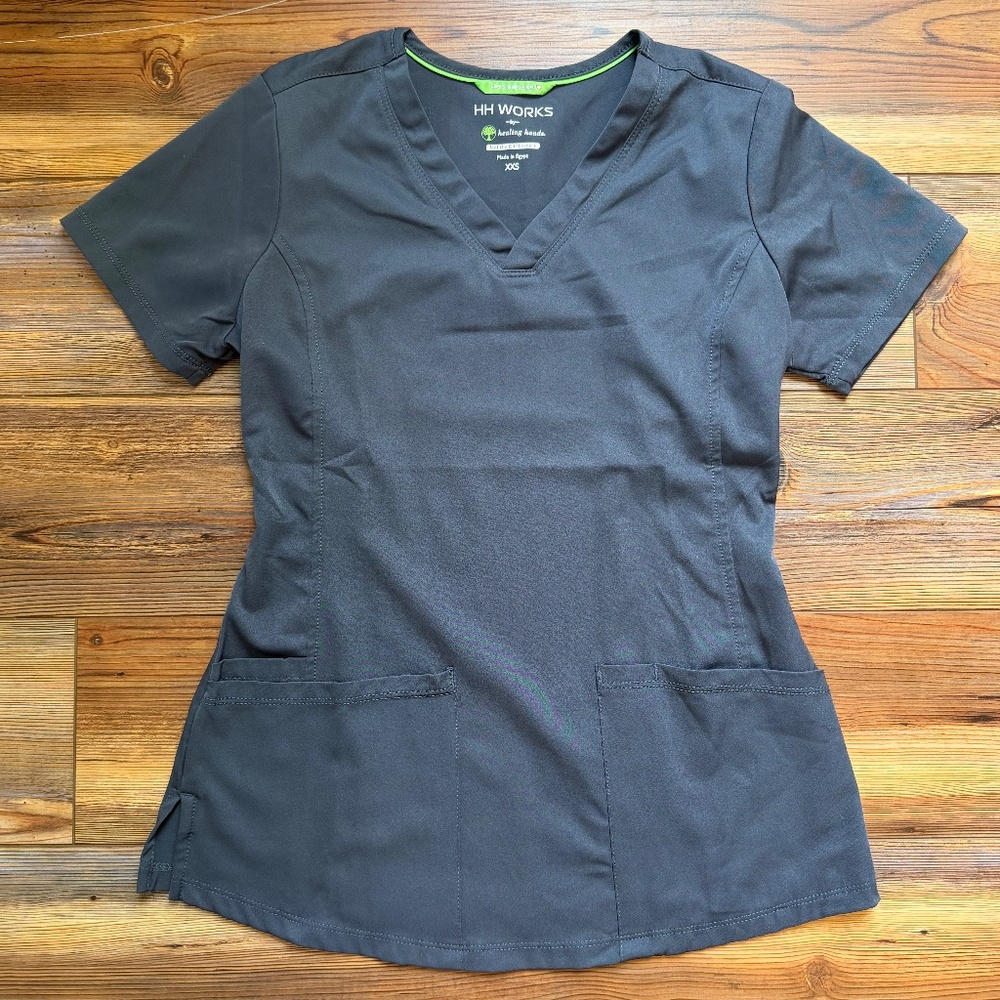 Healing Hands Scrub Pants in Dark Gray